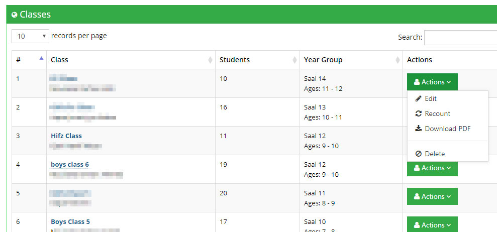 Classes