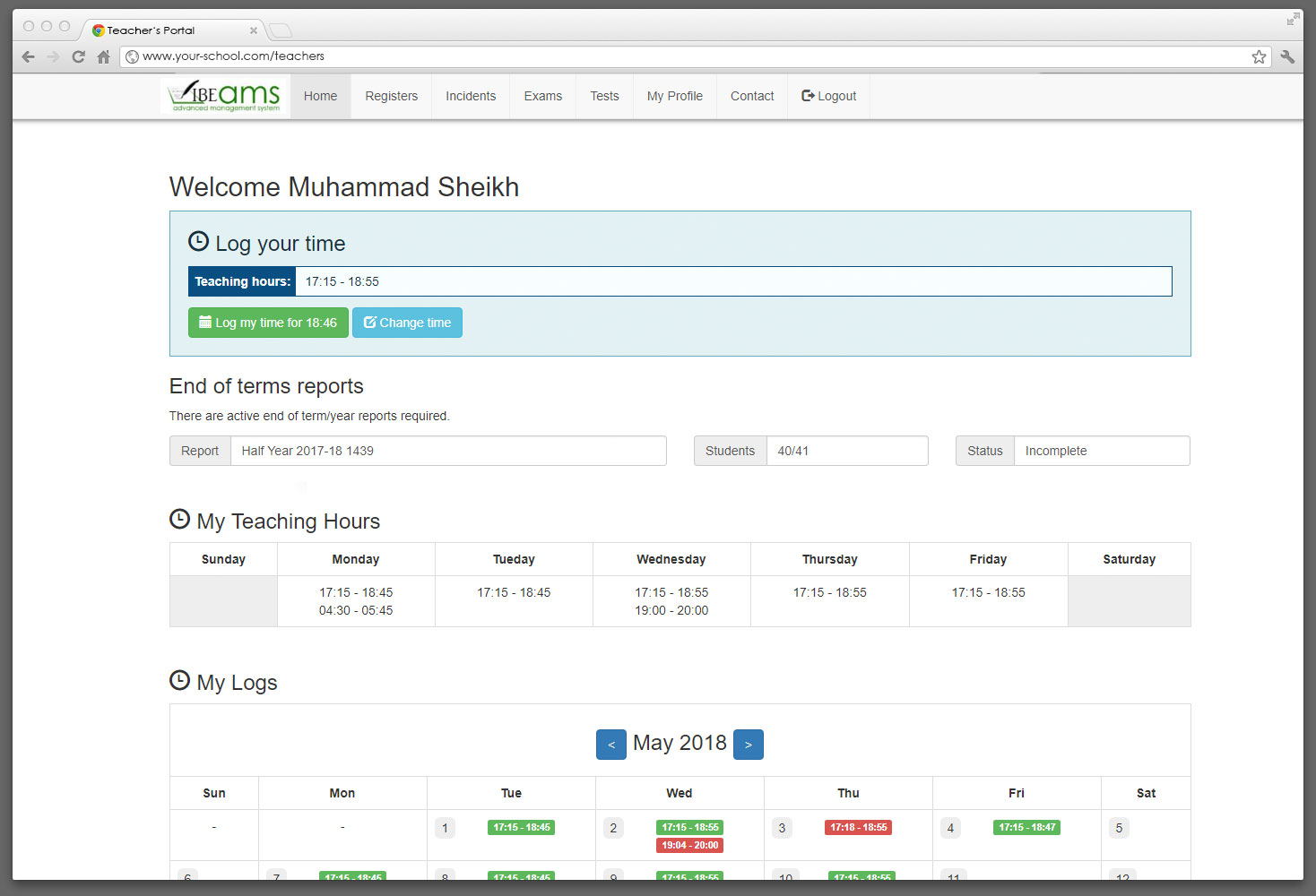 Teacher Portal